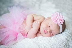 newborn in tutu reference photo